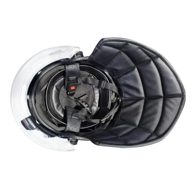 New Design Police Safety Security European Anti Riot Helmet With Straight Shield